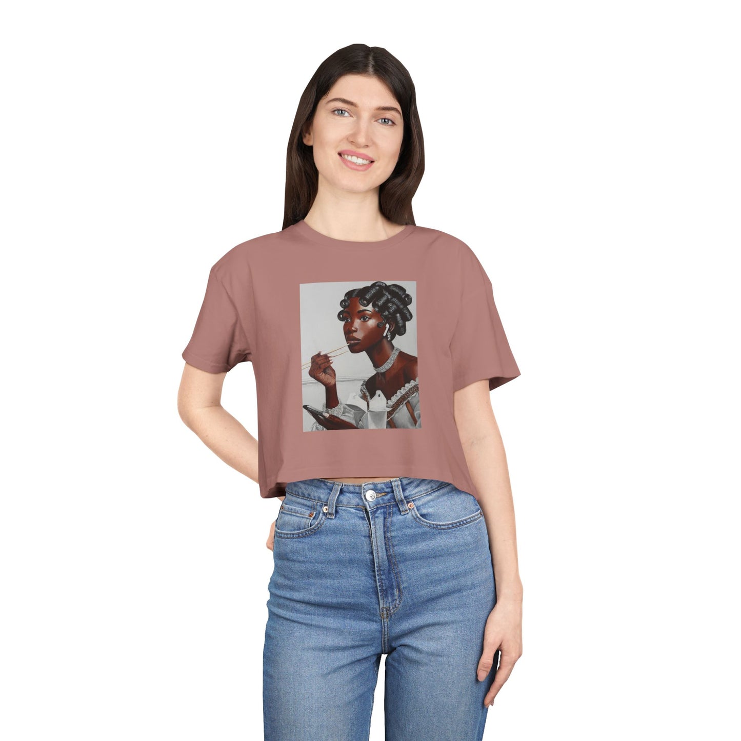 Our Lady of Leftovers Women's Crop Tee