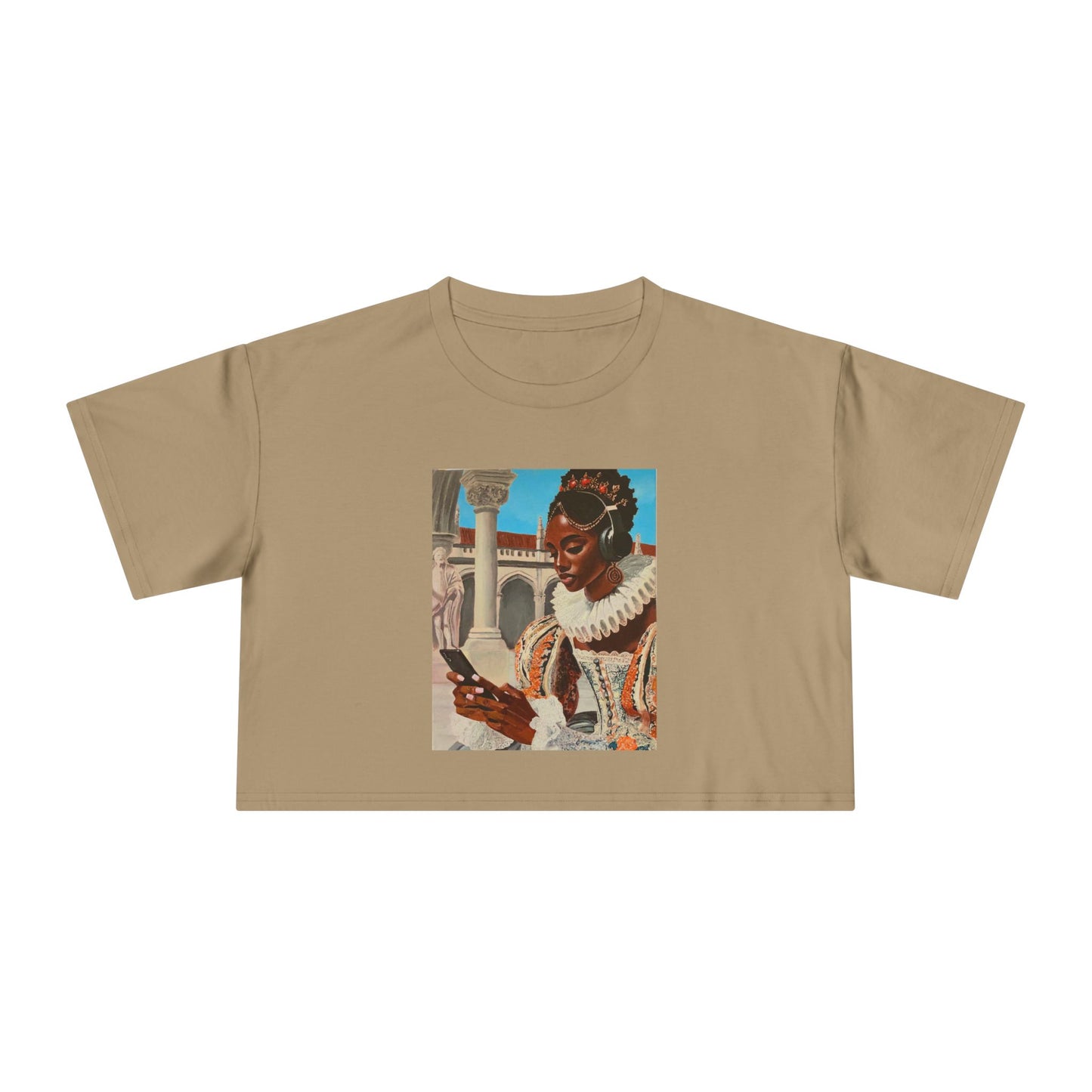 The Queen's Scroll Women's Crop Tee