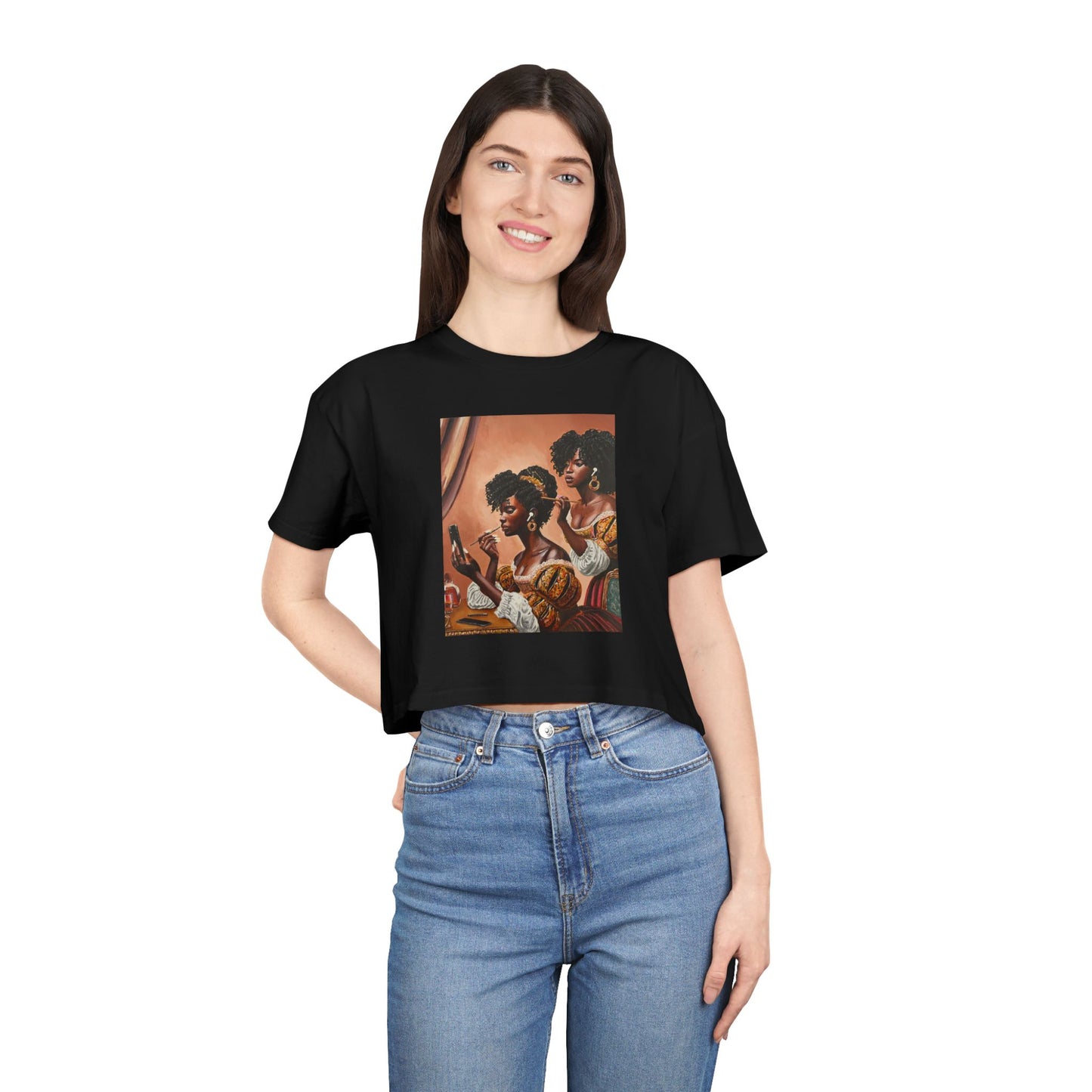 Fashionably Late Women's Crop Tee