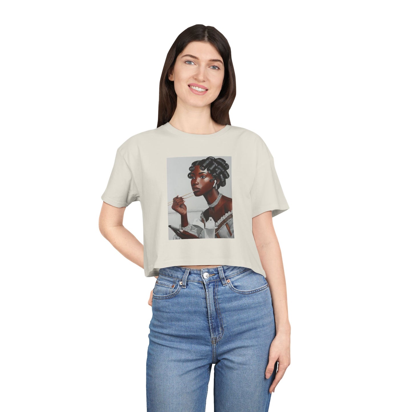Our Lady of Leftovers Women's Crop Tee