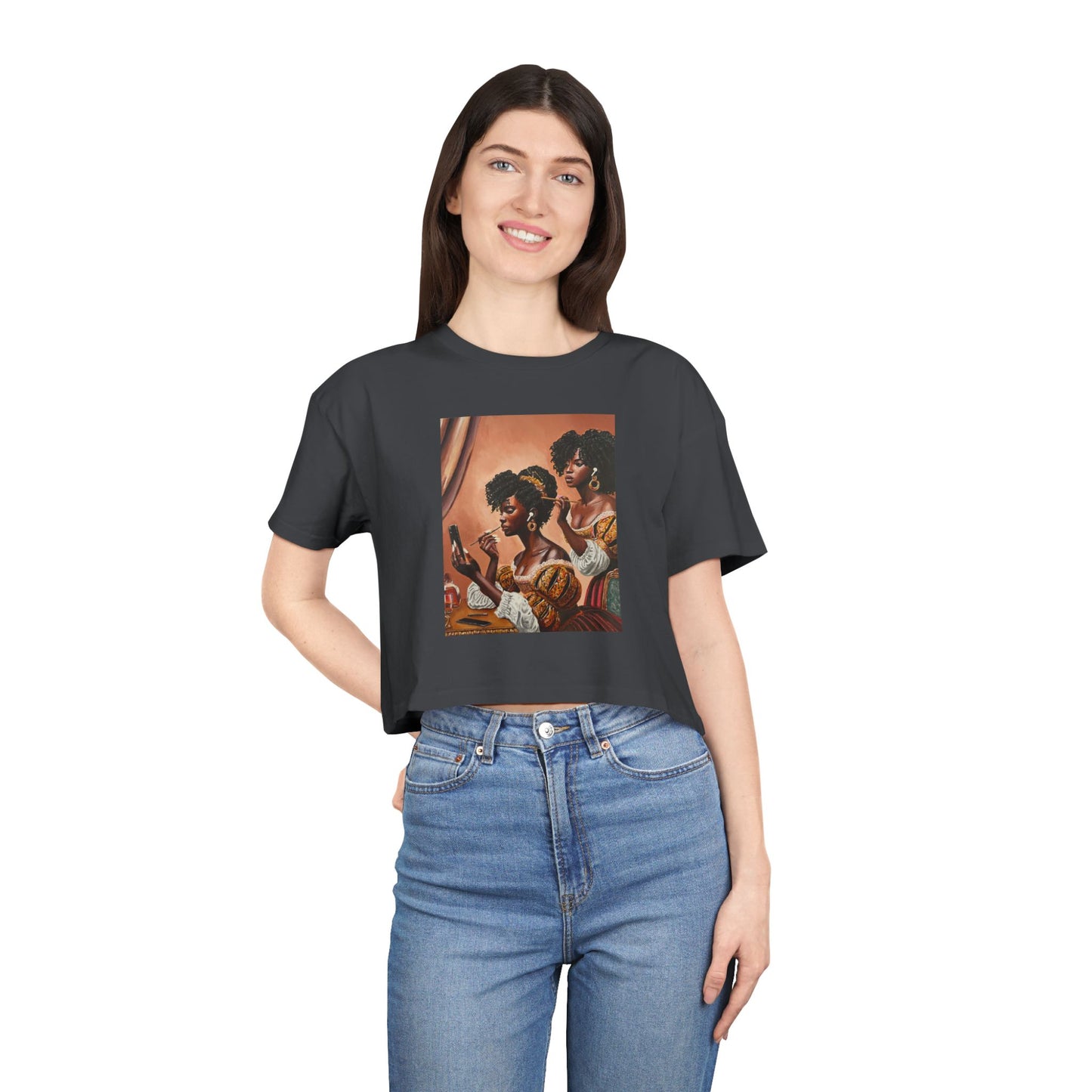 Fashionably Late Women's Crop Tee