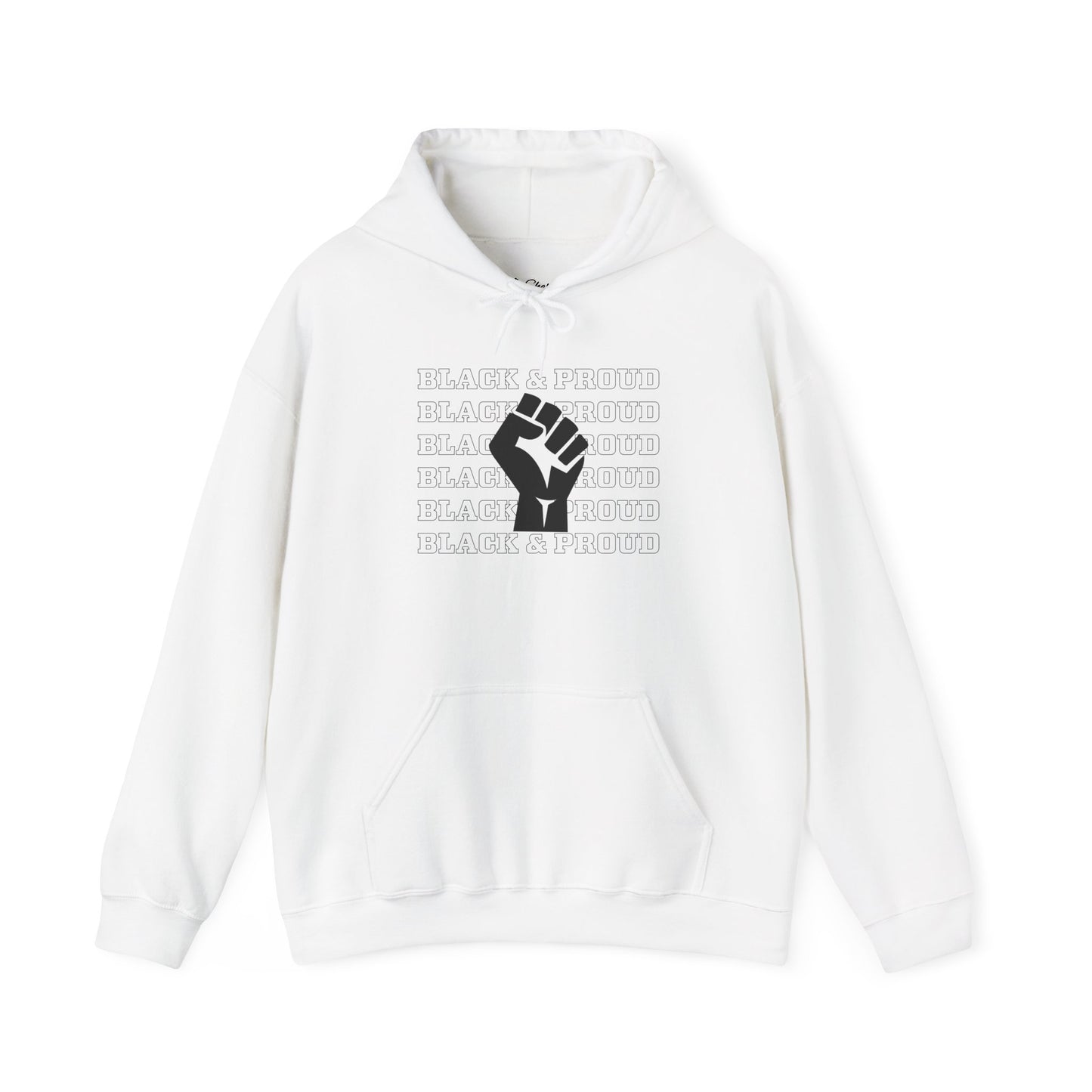 Black and Proud Unisex Heavy Blend™ Hooded Sweatshirt