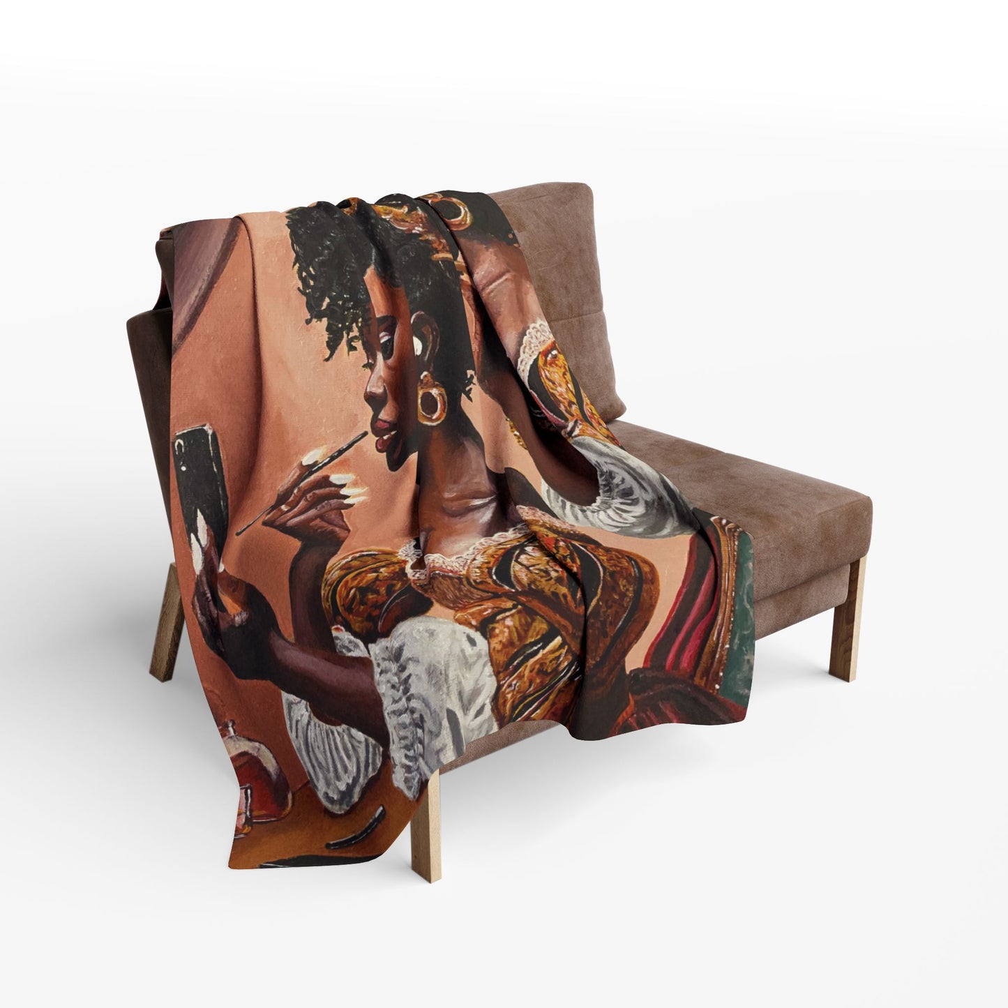 Fashionably Late Arctic Fleece Blanket