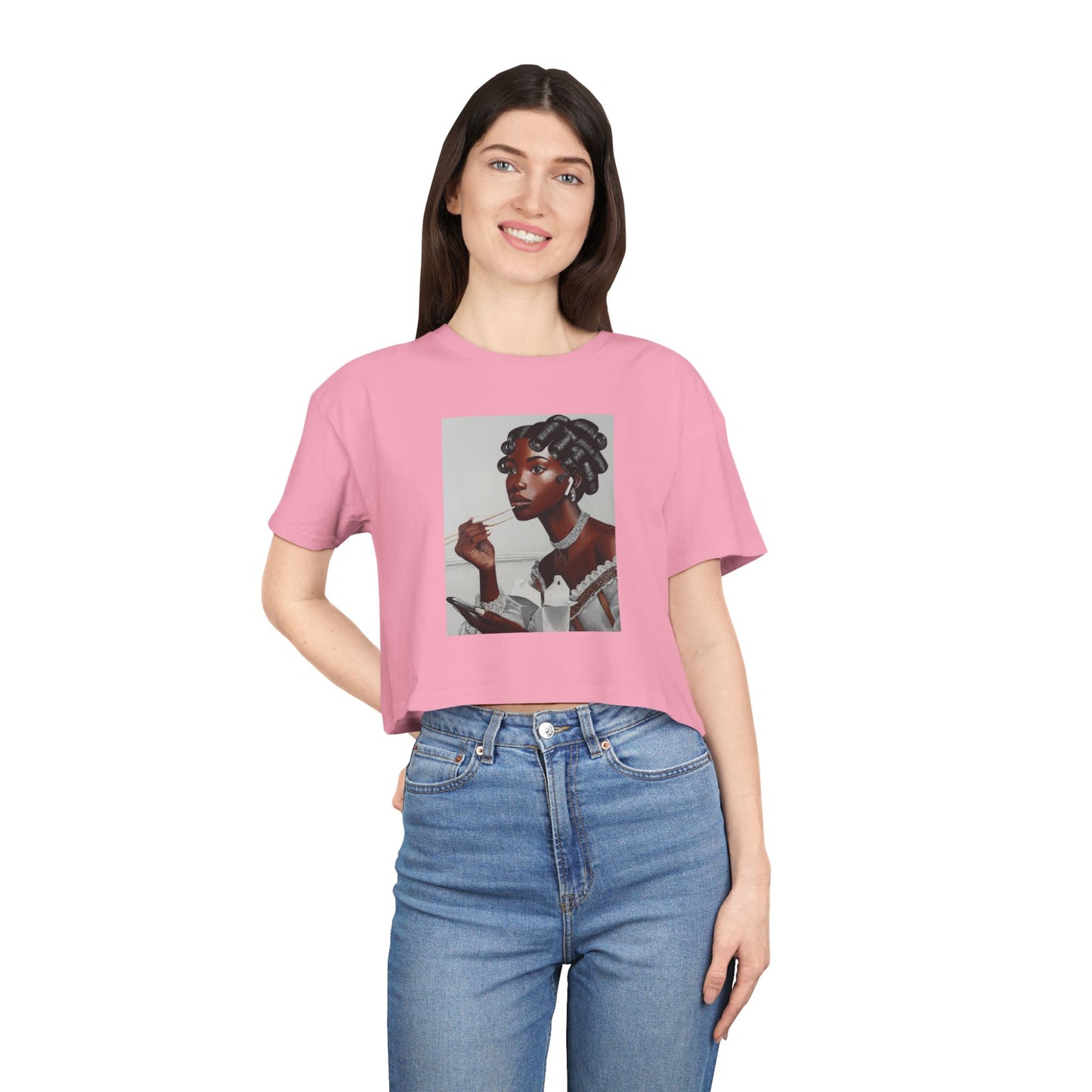 Our Lady of Leftovers Women's Crop Tee