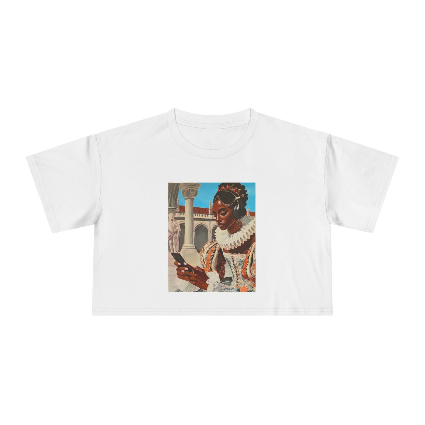 The Queen's Scroll Women's Crop Tee