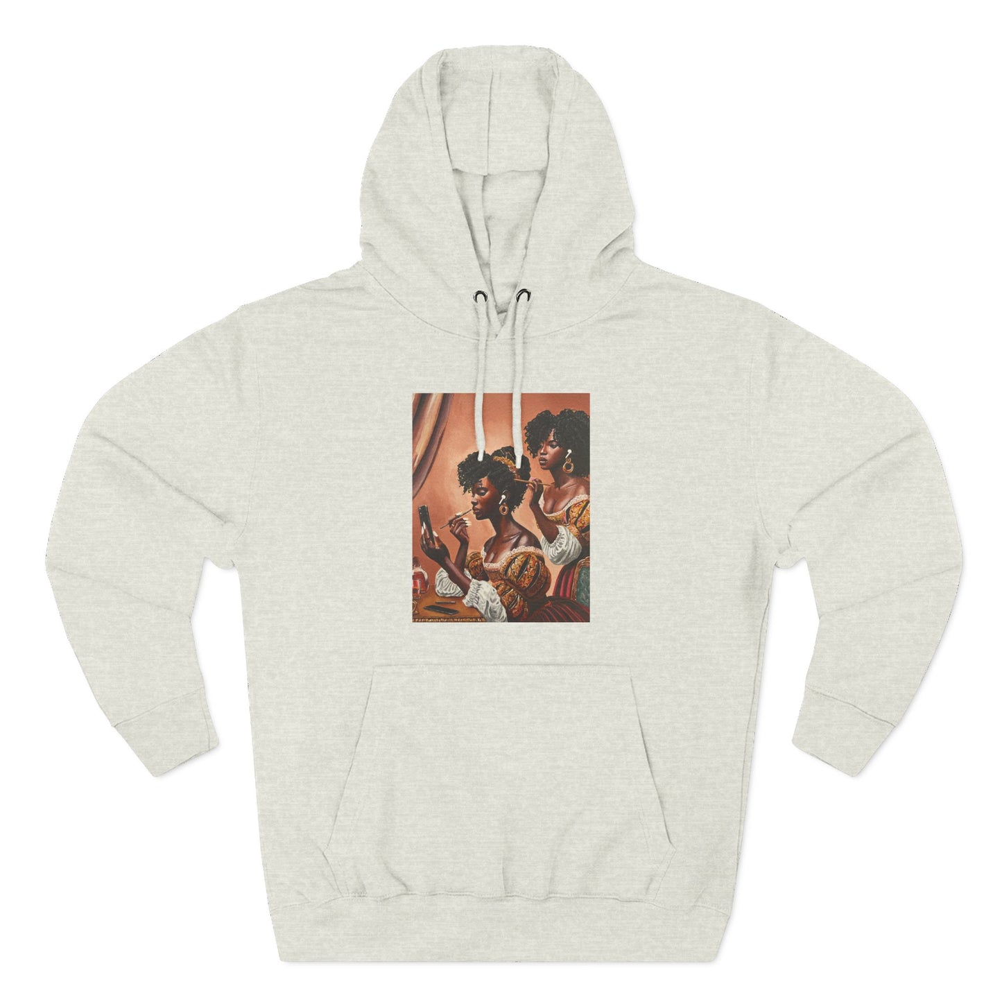 Fashionably Late Three-Panel Fleece Hoodie