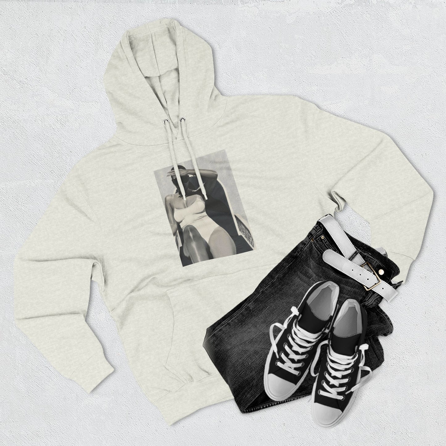 Tracee Three-Panel Fleece Hoodie