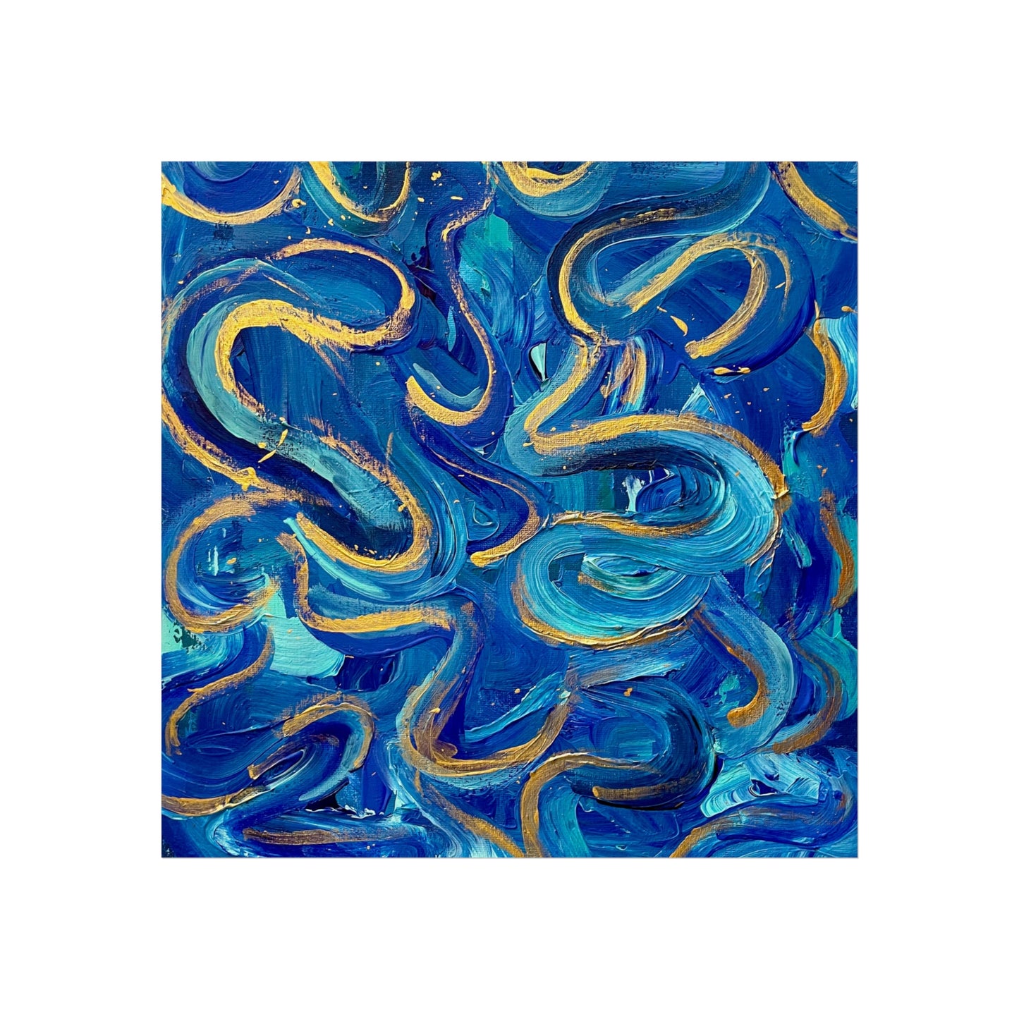 Blue Swirl Fine Art Posters