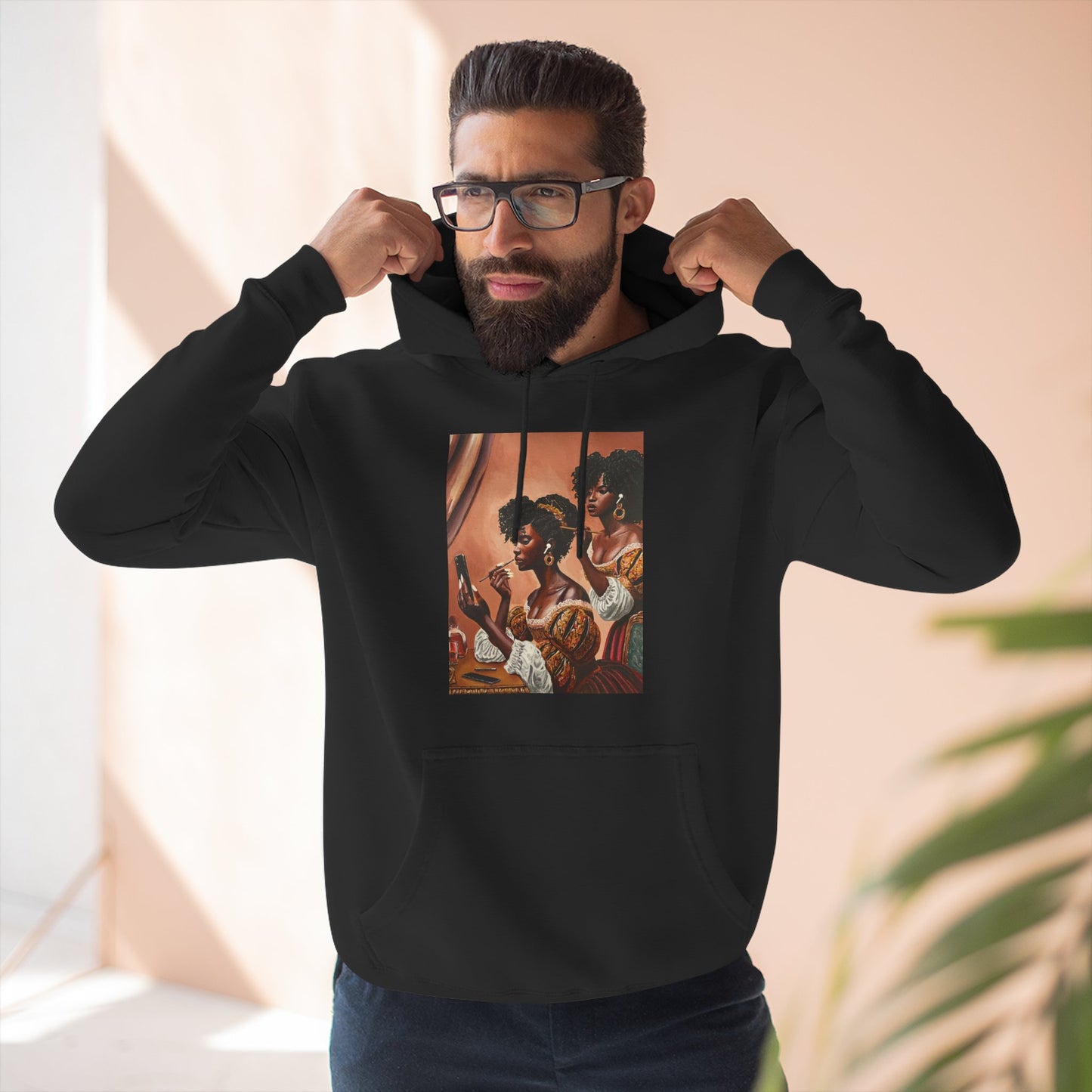 Fashionably Late Three-Panel Fleece Hoodie