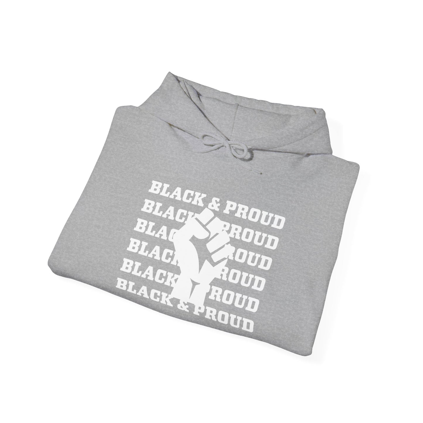 Black and Proud Unisex Heavy Blend™ Hooded Sweatshirt