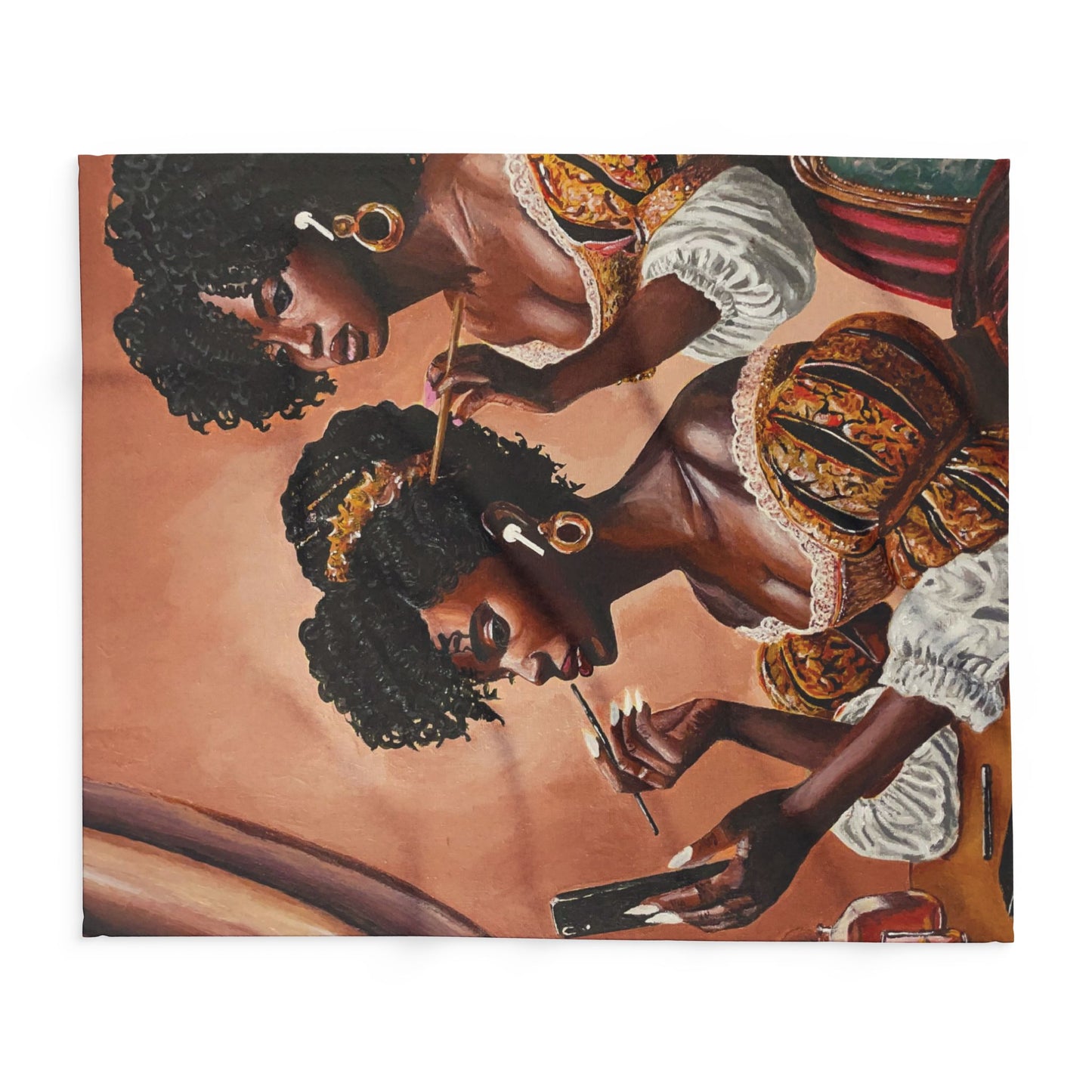 Fashionably Late Arctic Fleece Blanket