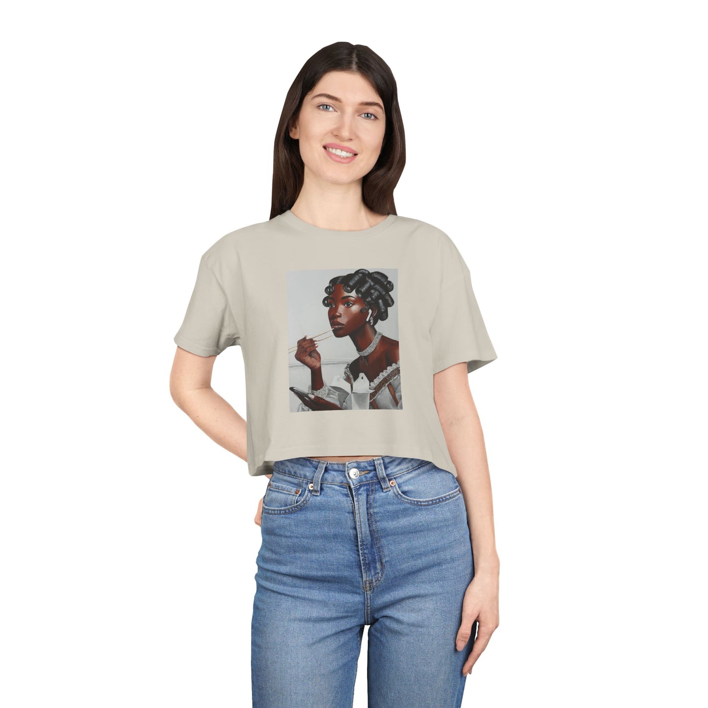 Our Lady of Leftovers Women's Crop Tee