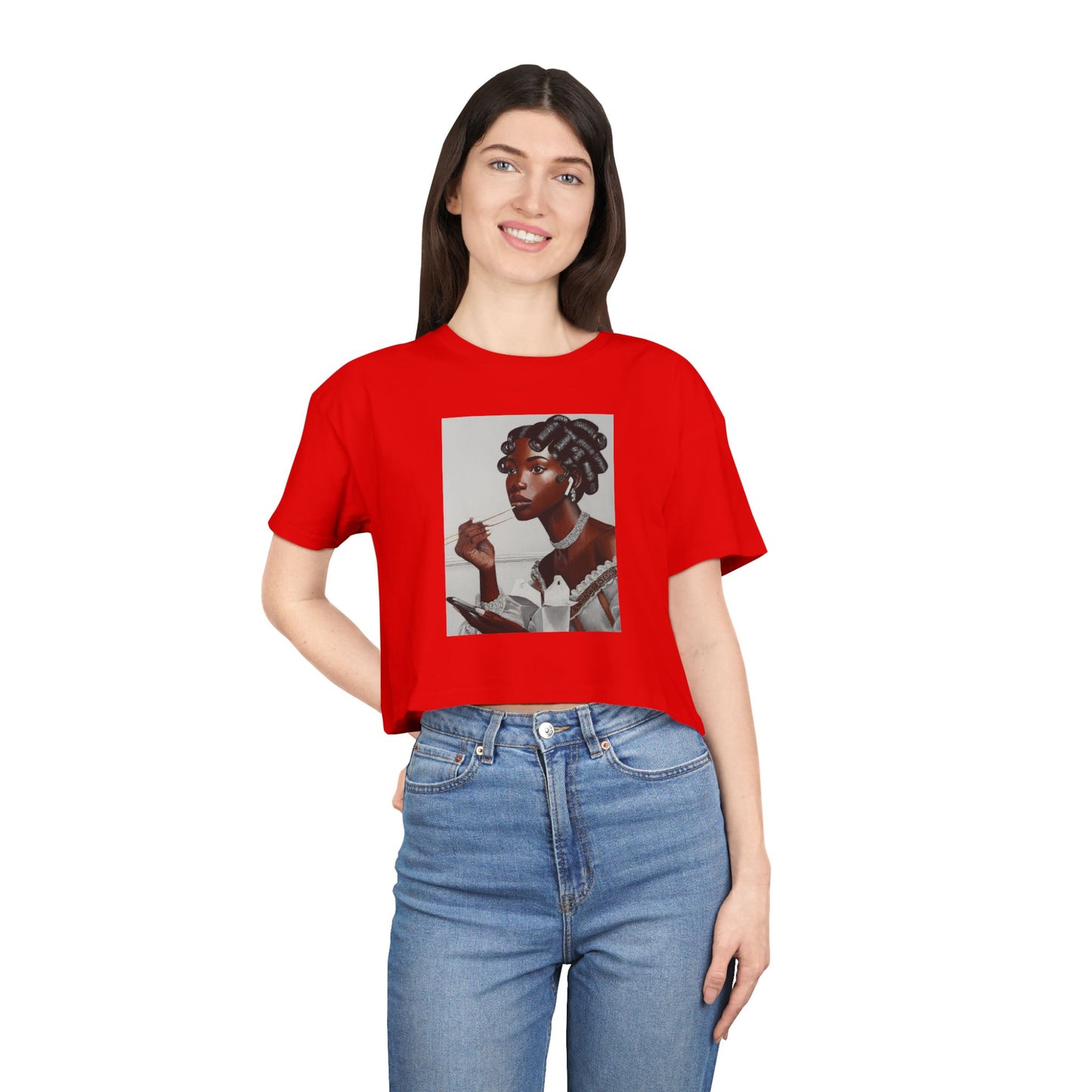 Our Lady of Leftovers Women's Crop Tee