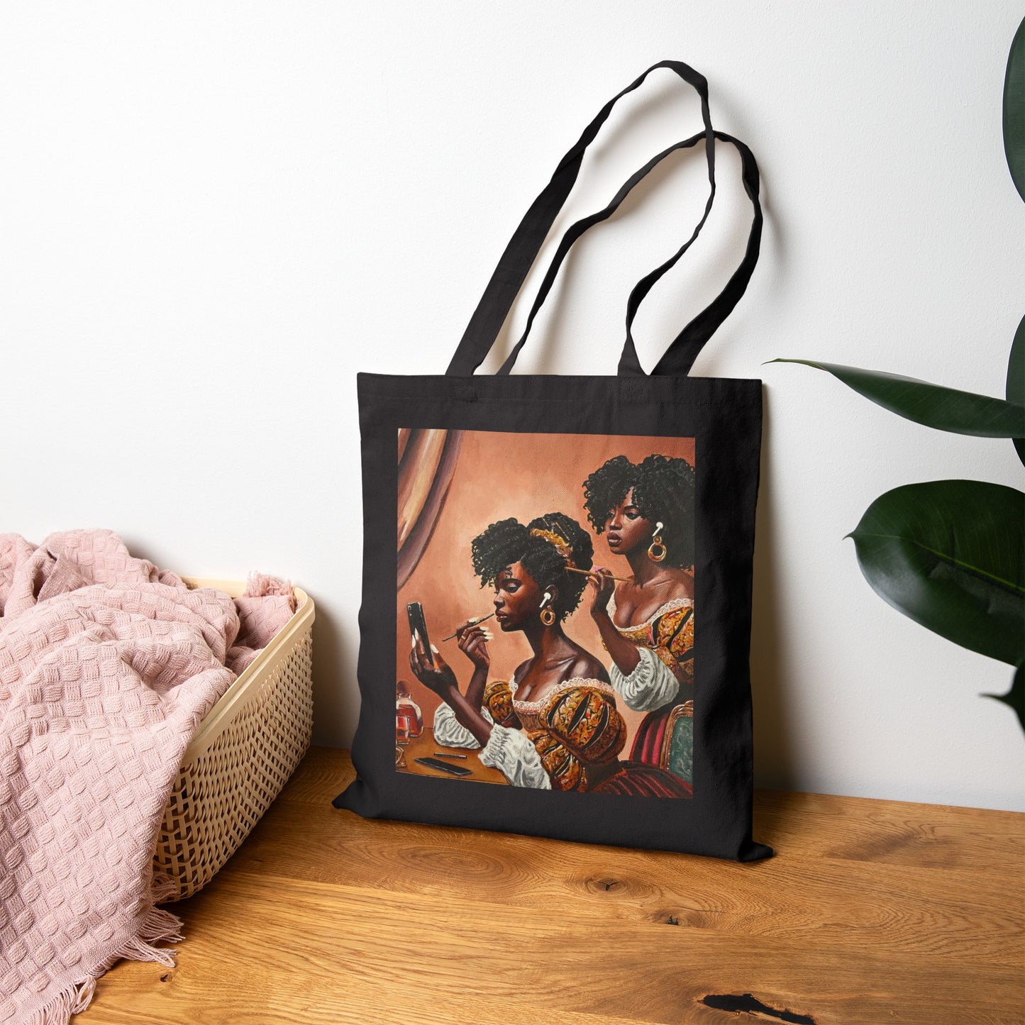 Fashionably Late Cotton Canvas Tote Bag