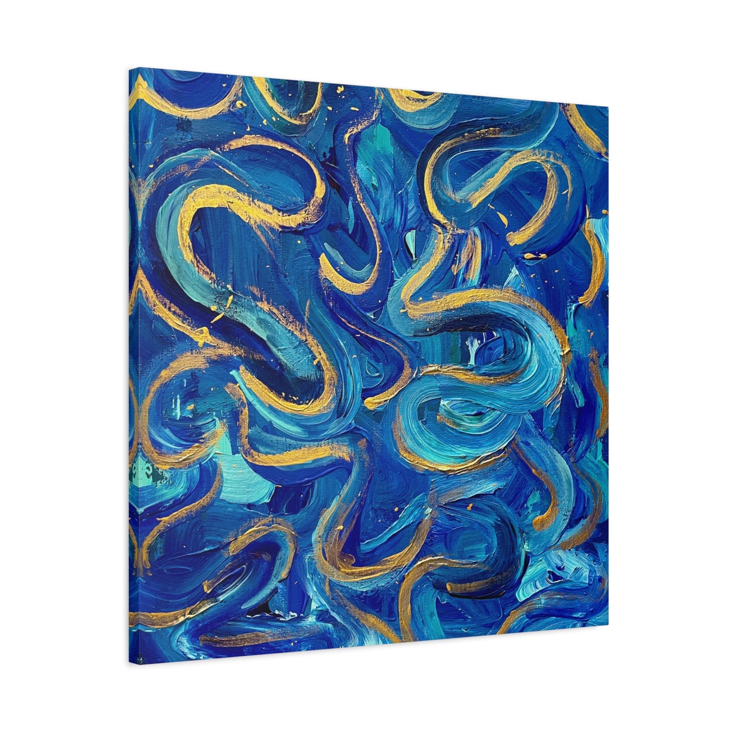 Blue Swirl Matte Canvas, Stretched, 1.25"