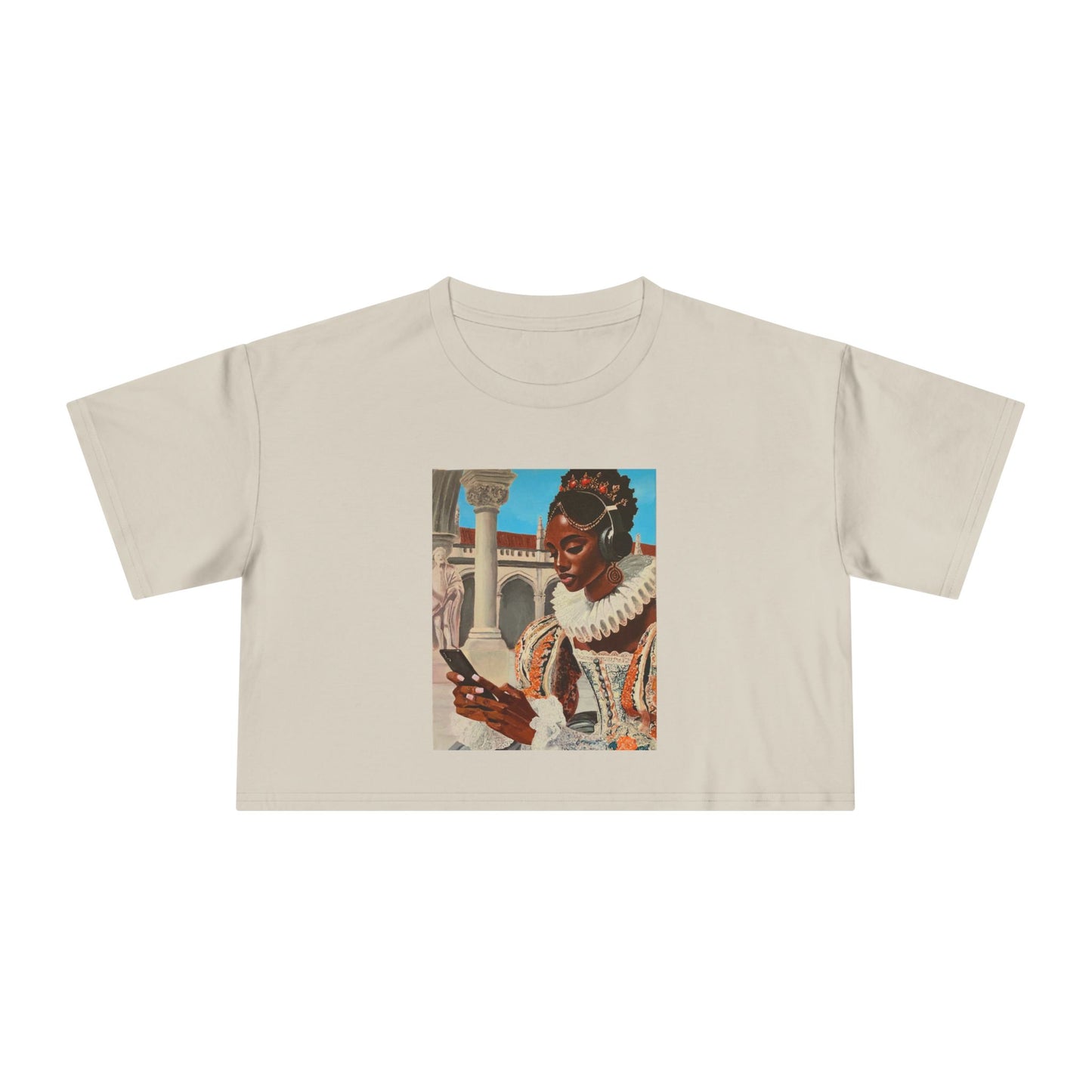 The Queen's Scroll Women's Crop Tee